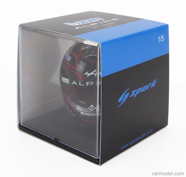 Spark-model prilby Bell F1 Casco Prilba Renault A523 Team Bwt Alpine N 31 Sezóna 2023 Esteban Ocon 1:5 Black Red
