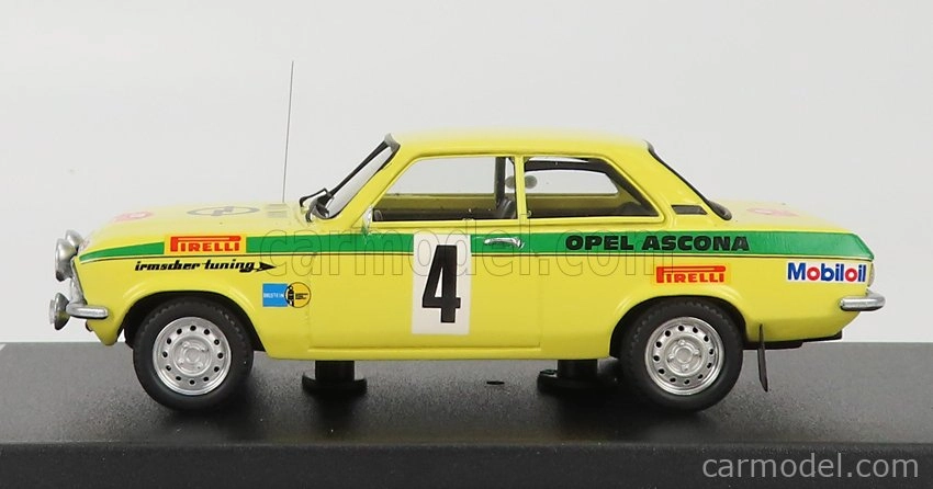 Trofeu Opel Ascona A (nočná verzia) N 4 Winner Rally Russelsheim 1973 W.rohrl - J.berger 1:43 Žltozelená