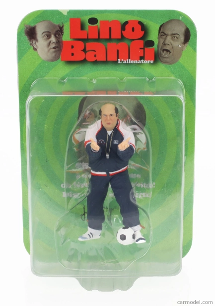 Nekonečná socha Figúrky Lino Banfi - L'allenatore Nel Pallone 1:18 Modrá biela