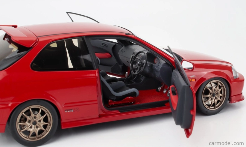 Motorhelix Honda Civic Ek9 Type R Mugen With Engine And Accessories 1999 1:18 Red
