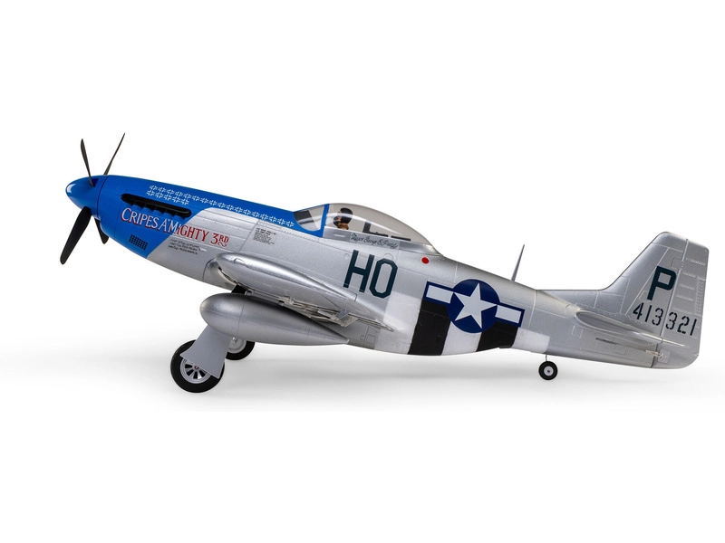RC letadlo E-flite P-51D Mustang 1.2m SAFE Select BNF Basic