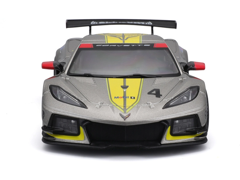 Bburago Chevrolet C8.r 6.2l V8 Team Corvette Racing N 4 Racing 2021 1:24 Šedá Žlutá
