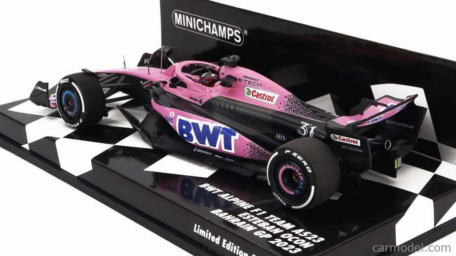 Minichamps Renault F1 A523 Team Bwt Alpine N 31 Sezóna 2023 Esteban Ocon 1:43 Modrá Ružová
