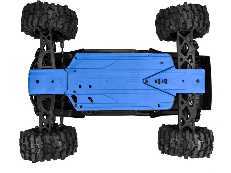 Pro-Line ochrana šasi Bash Armor modrá: Arrma 3S delší rozvor