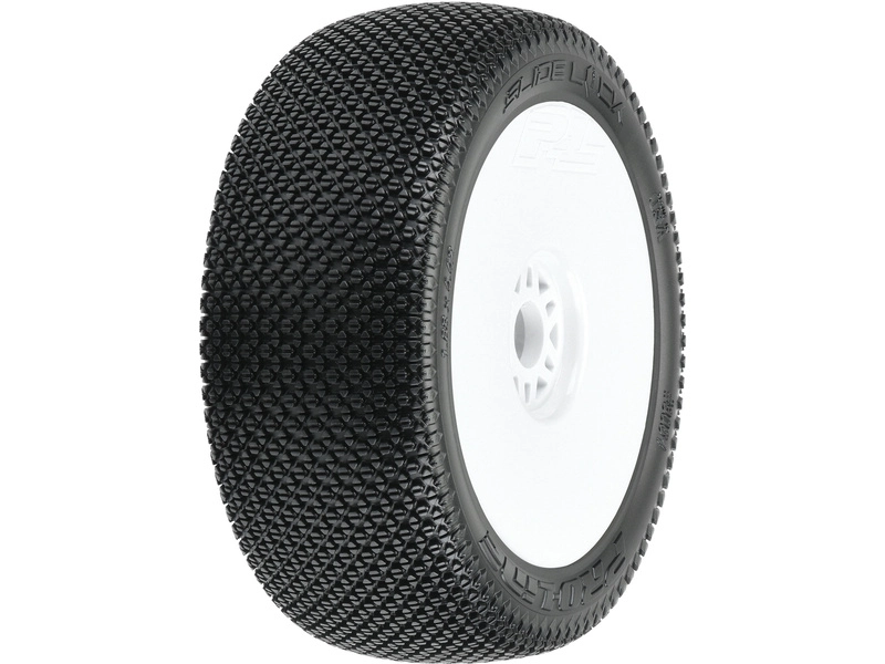 Kolesá Pro-Line 3,3", pneumatiky Slide Lock M3 Buggy, disk H17 biely (2)