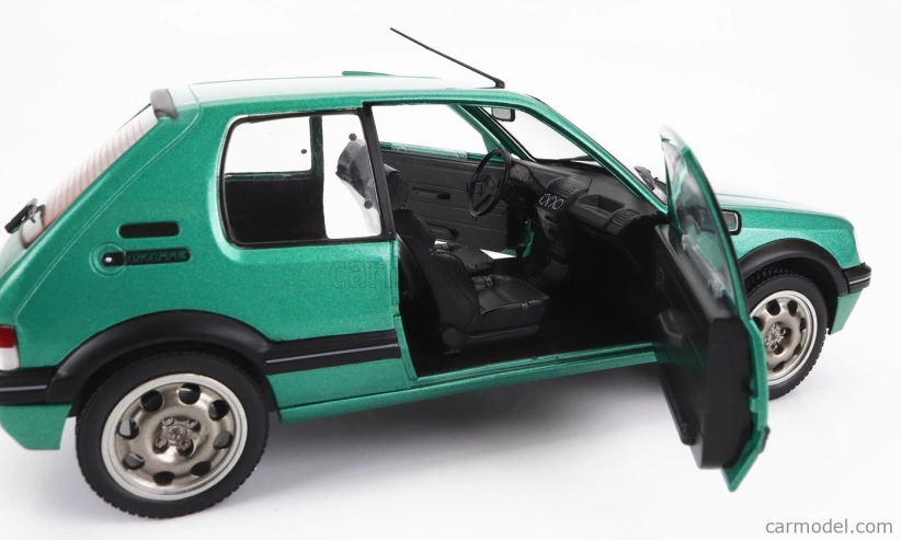 Solido Peugeot 205 1.9 Gti Griffe 1990 1:18 Green Met