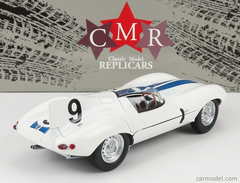 Cmr Jaguar D-type 3.4l Team Briggs Cunningham N 9 1:18, bílá