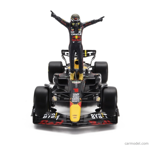 Bburago Red bull F1 Rb19 Team Oracle Red Bull Racing N 1 World Champion Season 2023 Max Verstappen 1:24 matná modrá žltá červená