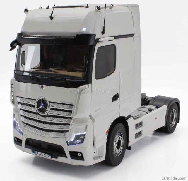 Nzg Mercedes benz Actros L 1863 Gigaspace 4x2 Tractor Truck 2-assi 2023 1:18 Bílá