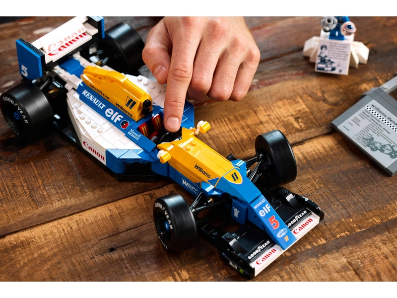 Ikony LEGO - Williams Racing FW14B a Nigel Mansell