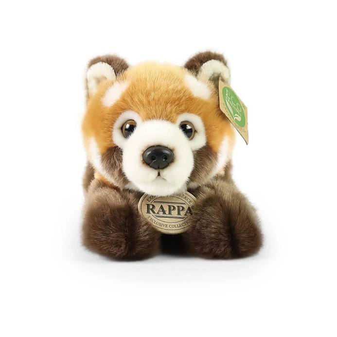 Rappa Plyšová panda červená ležiaca 20 cm ECO-FRIENDLY