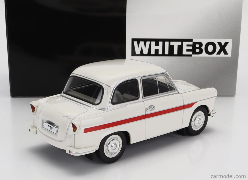 Whitebox Trabant P50 1959 1:24 bielo-červený