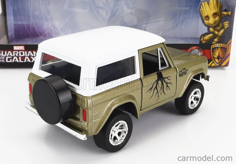Jada Ford usa Bronco s figúrkou Groot Marvel Guardians Of The Galaxy 1973 1:32 Green White