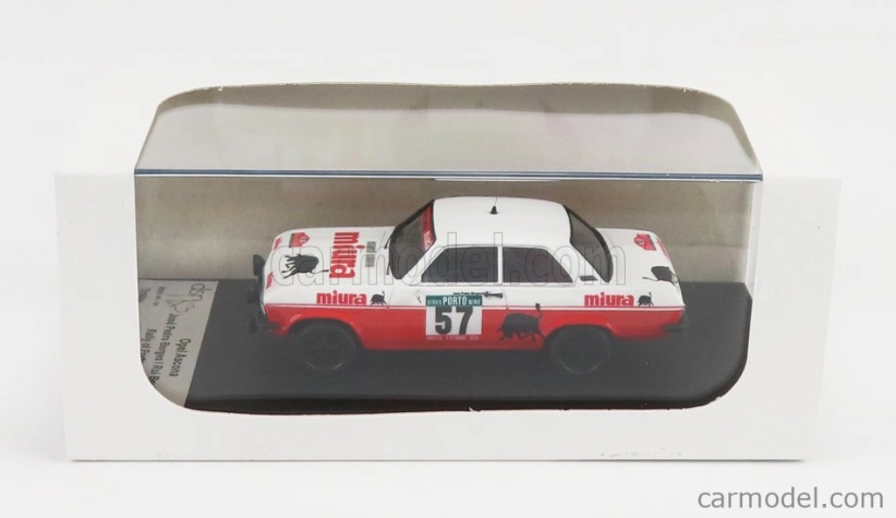 Trofeu Opel Ascona (night Version) N 57 Rally Portugal 1978 J.p.borges - R.bevilacqua 1:43 Červená Bílá