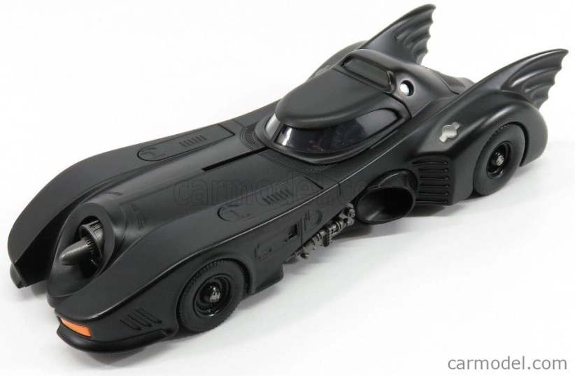Jada Batman Batmobile Movie 1989 s figúrkou Batmana 1:24 Matt Black