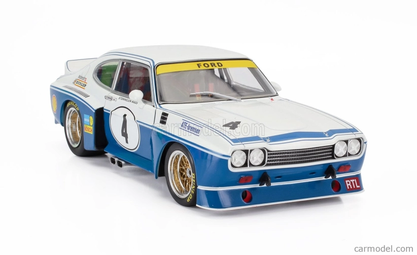 Werk83 Ford england Capri Rs 3100 N 4 Etcc Zandvoort 1974 Jochen Mass - Rolf Stommelen 1:18 Modrá biela
