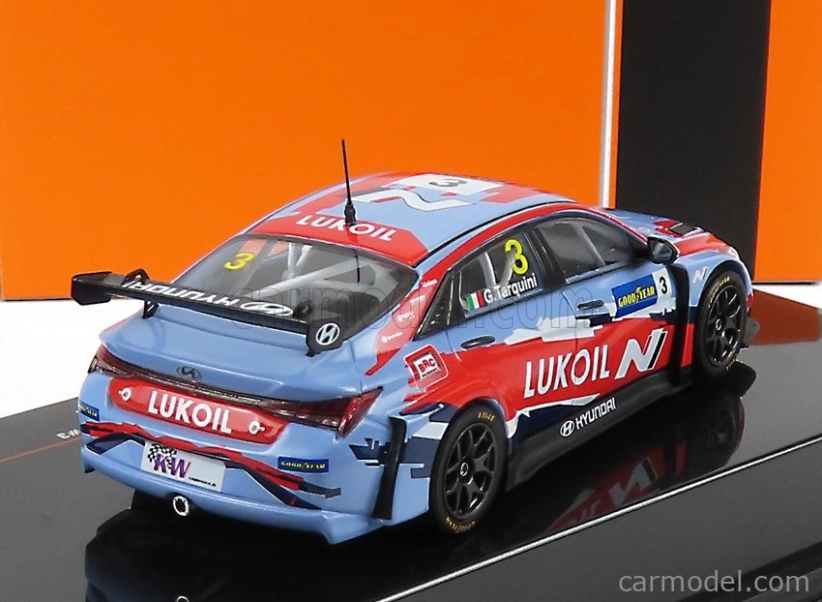 Ixo-models Hyundai Elantra N Tcr Team Lukoil N 3 Wtcr Portugalsko 2021 G.tarquini 1:43 Svetlo modrá červená