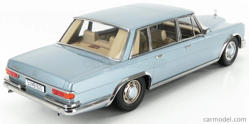 Kk-scale Mercedes benz S-class 600 Pullman (w100) 1963 1:18 Světle Modrá Met