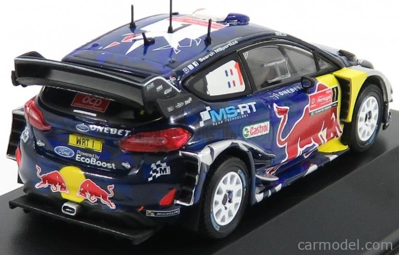 Minipartes Ford england Fiesta Wrc Red Bull N 1 Winner Rally Portugal 2017 S.ogier - J.ingrassia 1:43 Modrá červená žltá