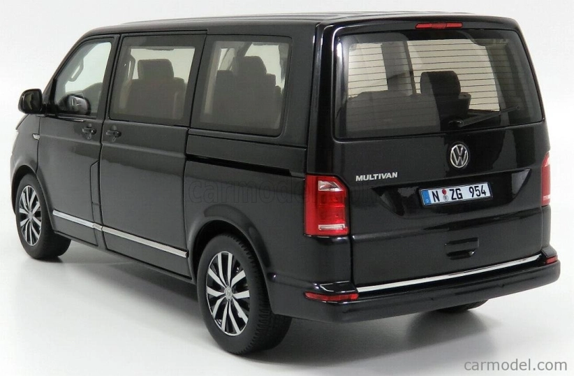 Nzg Volkswagen T6 Multivan Highline Minibus 2017 1:18 Black