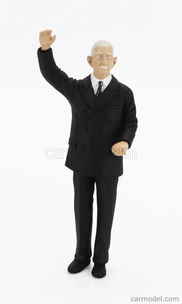 Pantheon Figures President Charles De Gaulle 1:18 Black