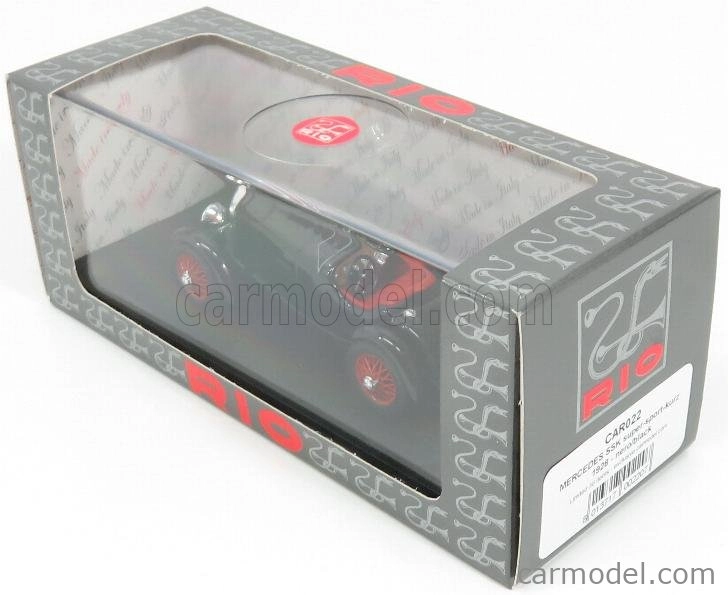 Rio-models Mercedes Benz Ssk Super Sport Kurz 1928 - Exkluzívny model auta 1:43 Black