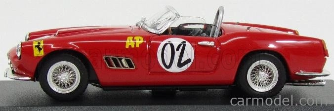 Art-model Ferrari 250 Spider California N 2 Winner 2h Relay Marlboro Cup - Chassis #1085 1961 A.wylie 1:43 Red