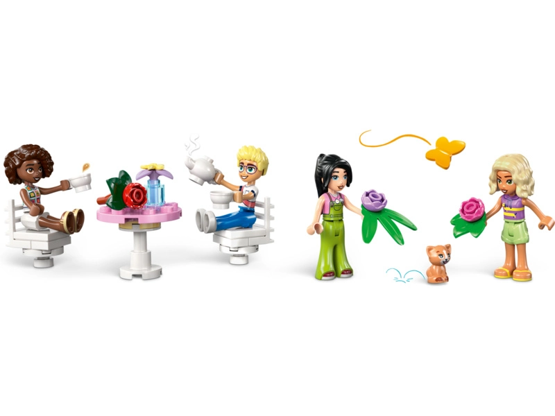 LEGO Friends - kaviareň plná rastlín a kvetinárstvo