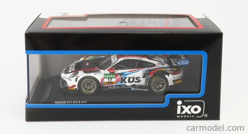 Ixo-models Porsche 911 991-2 Gt3 R Team Kues 75 Bernhard N 17 1:43, černobílá