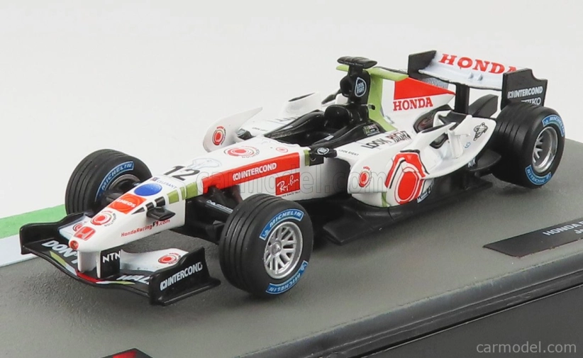 Edicola BAR F1 Ra106 Honda N 12 Season 2006 Jenson Button 1:43 Bílá Červená