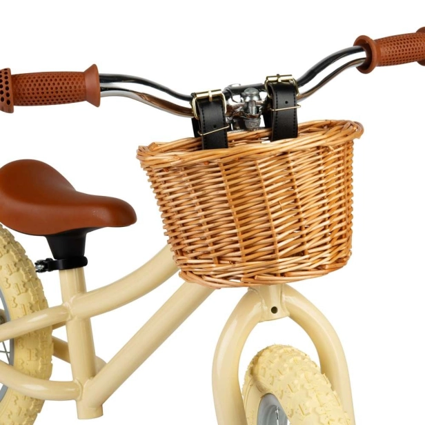 Bigjigs Toys Krémový balančný bicykel