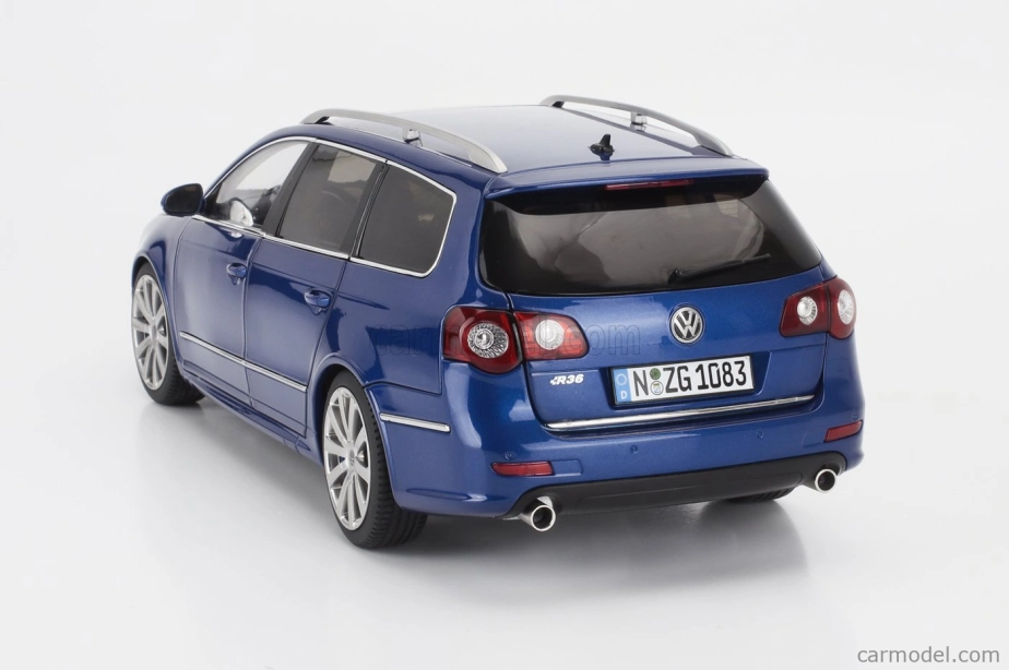 Nzg Volkswagen Passat Variant R36 V6 Sw Station Wagon 2010 1:18 Blu Biscaglia - Modrá