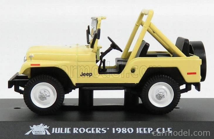 Greenlight Jeep Cj-5 Open 1976 - Charlieho anjeli (Julie Roger Car) 1:43 Béžová