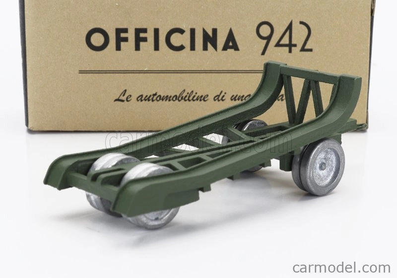 Officina-942 Trailer Rimorchio Viberti Trasporto Carro M13/m14 1942 1:76 Vojenská Zelená