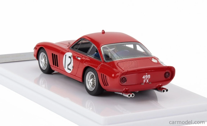 Tecnomodel Ferrari 330 Lmb 4.0l V12 Team Maranello Concessionaires N 12 24h Le Mans 1963 Jack Sears - Mike Salmon 1:43 Red