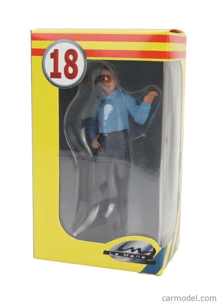 Le mans miniatures Figures Mr Carroll - Sans Chapeau - Without Hat 1966 1:18 Světle Modrá Šedá