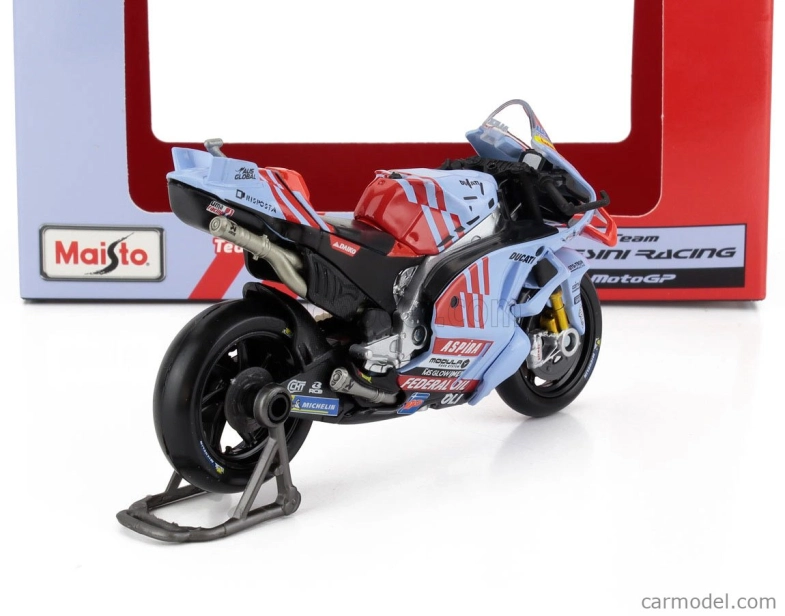 Maisto Ducati Desmosedici Gp23 Team Gresini Racing N 73 Motogp Season 2024 Alex Marquez 1:18 svetlomodrá