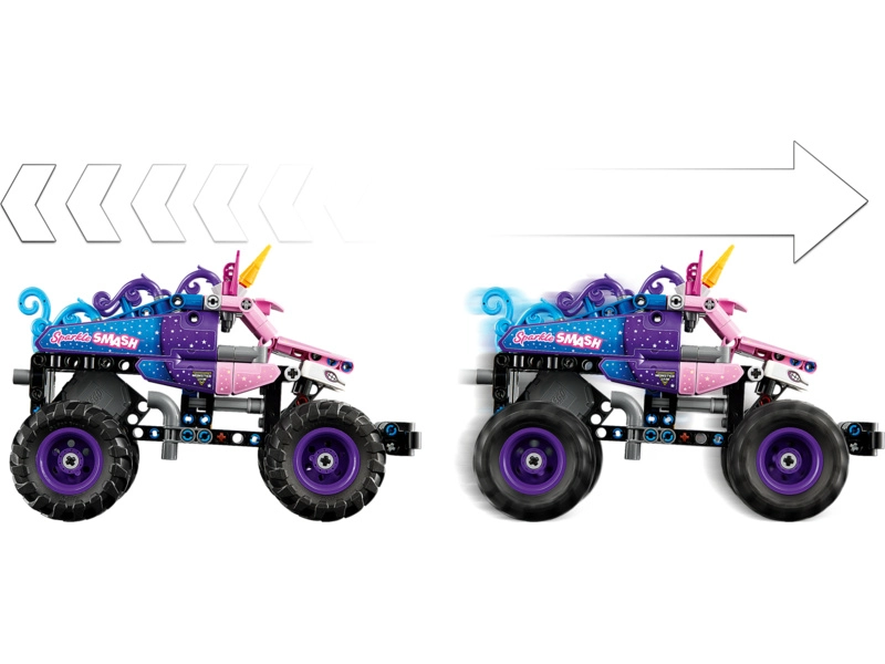 LEGO Technic - Monster Jam™ Sparkle Smash™ s naťahovacím motorom