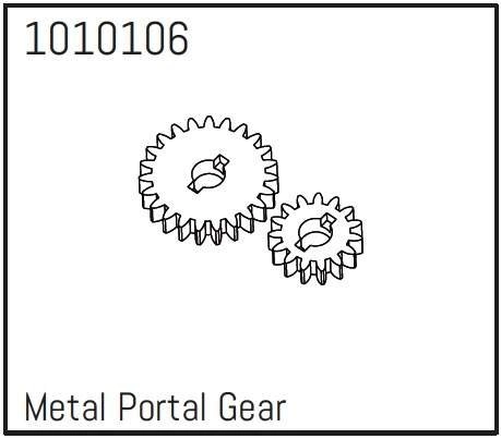 HBP240238 - (1010106) Metal Portal Gears - PRO Crawler 1:18