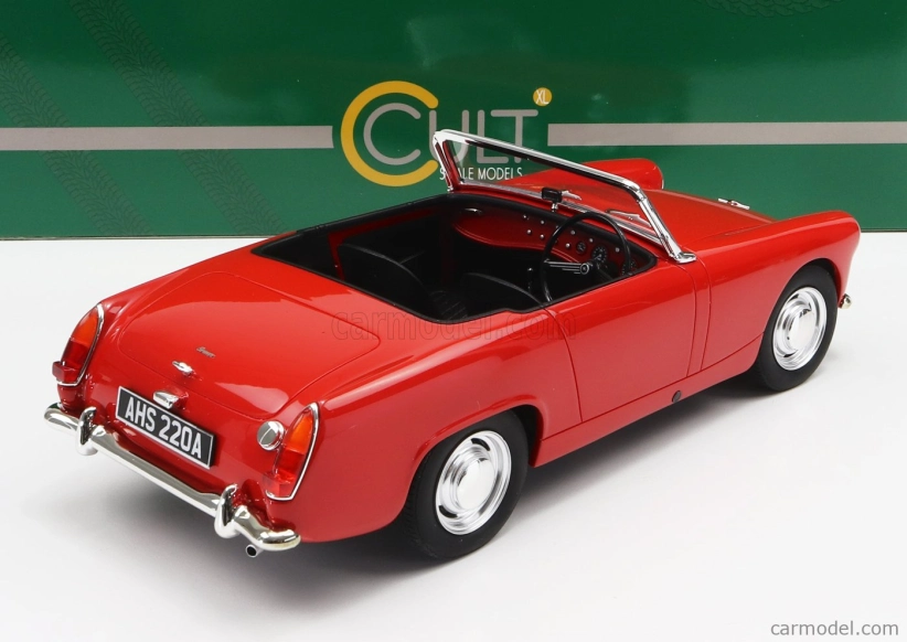 Modely v mierke Cult-scale Austin Healey Sprite Spider Open 1961 1:18 Červená