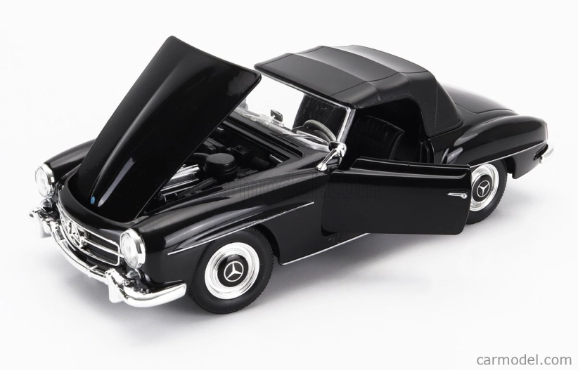 Welly Mercedes Benz 190sl Cabriolet uzavretý 1955 1:24 čierna