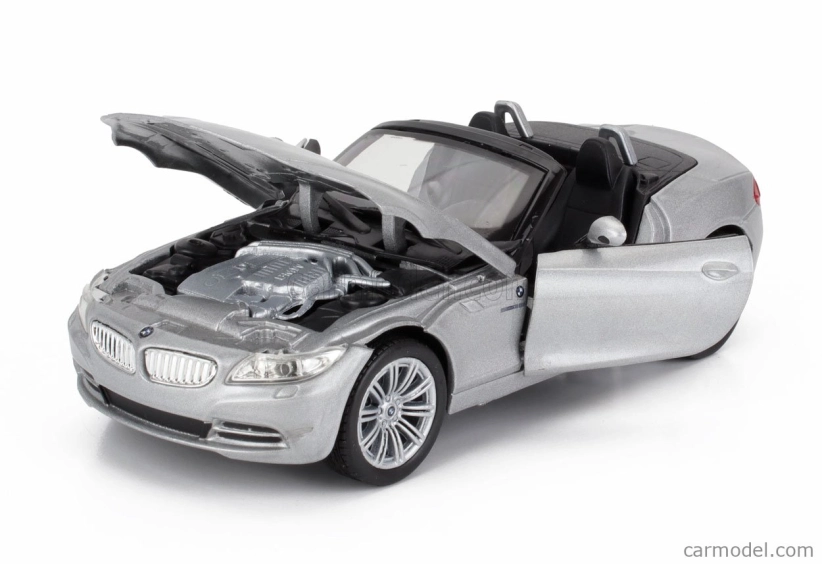 Newray BMW Z4 Spider Cabriolet Open 2009 1:24 Silver