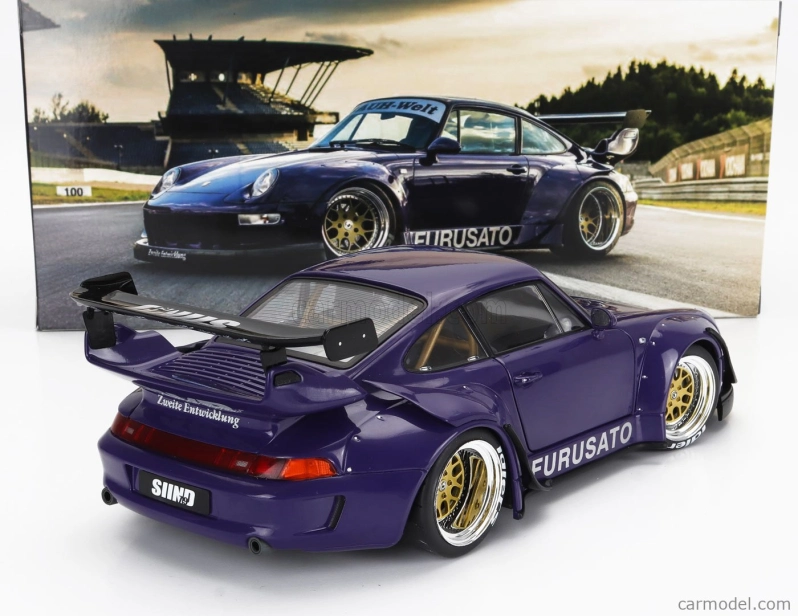 Werk83 Porsche 911 993 Rwb Rauh-welt Furusato Coupe 1995 1:18 Purple