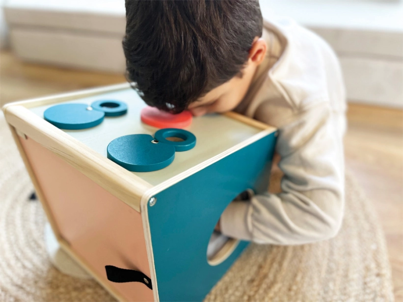 malá nožička Senzorický a dotykový box "Sensory"