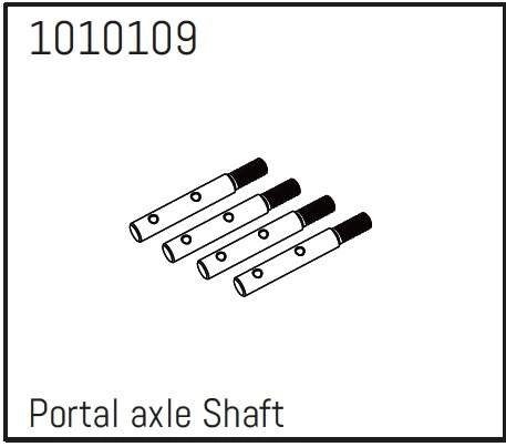 HBP240249 - (1010109) Portal Axle Shafts - PRO Crawler 1:18 (4)