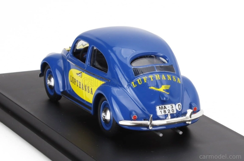 Rio-models Volkswagen Beetle Maggiolino Kafer Lufthansa 1957 1:43 modrá žltá