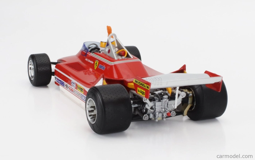 Bburago Ferrari F1  312t4 N 11 Winner Gp Monza Jody Scheckter (with Pilot Figure) 1979 World Champion 1:18 Red