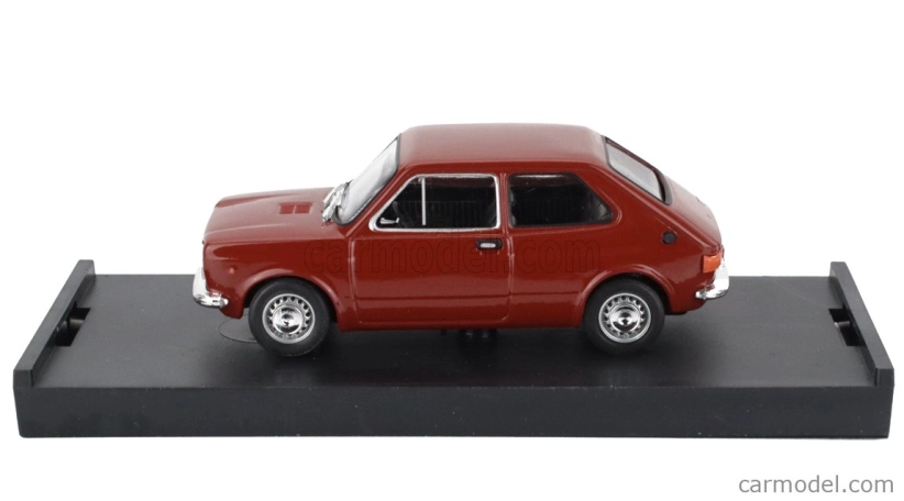 Brumm Fiat 127 1-series 1971 - Black Interior 1:43 Rosso Sierra - Červená