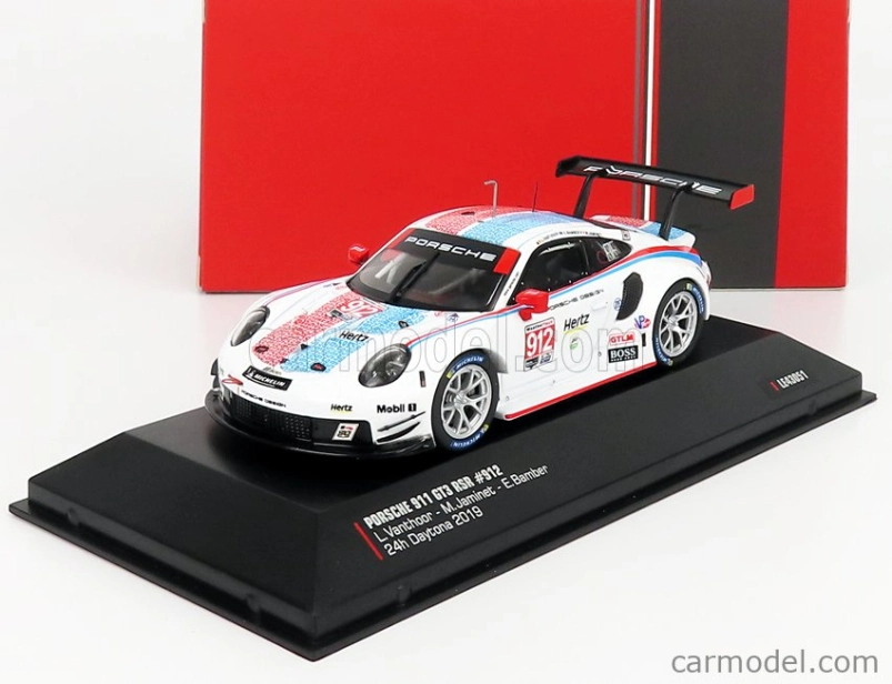 Ixo-models Porsche 911 991 Rsr Porsche Gt Team N 912 3rd Gtlm Class 24h Daytona 2019 Bamber - Jaminet - Vanthoor 1:43 Biela