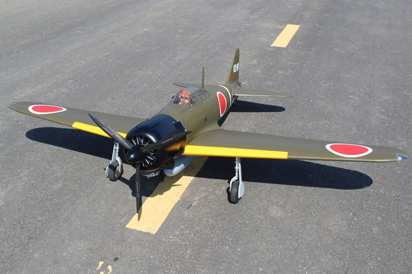 RC letadlo Zero A6M 2,18m (Zatahovací podvozek) Kamuflážní